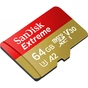 Карта пам'яті SanDisk 64GB microSDXC class 10 UHS-I U3 Extreme V30 (SDSQXA2-064G-GN6MA) - зменшене зображення 3