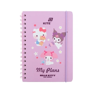 Тижневик Kite дитячий на спіралі Hello Kitty, тверда обкладинка (HK26-438) зображення 1
