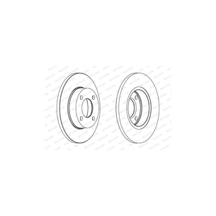 Гальмівний диск FERODO DDF048 зображення 1