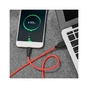 Дата кабель USB 2.0 AM to USB-C 1.0m 2A silicone X21 black+red HOCO (6957531071419) - зменшене зображення 5
