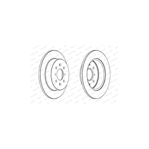 Гальмівний диск FERODO DDF1466 зображення 1