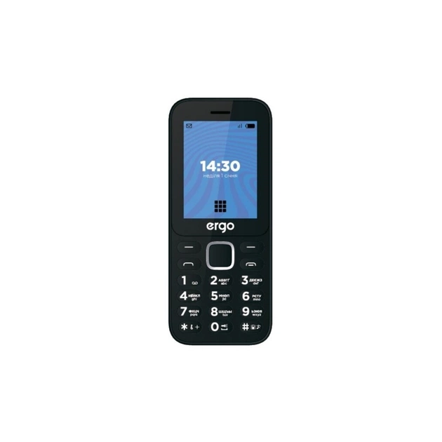 Мобільний телефон Ergo E241 Black - зображення 1