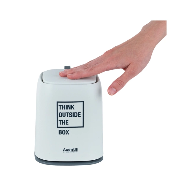 Кошик для паперів Axent Настільний контейнер для сміття, прямокутний, білий (2133-21-A) - picture 4