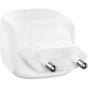 Зарядний пристрій Belkin 2xUSB-C PD50W GaN PPS white (WCH019KQWH) - зменшене зображення 2