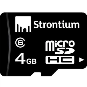 Карта пам'яті Strontium Flash Miсro-SDHC memory card 4Gb Class 6 (SR4GTFC6R) зображення 1