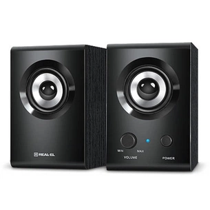 Акустична система REAL-EL S-210 black зображення 1