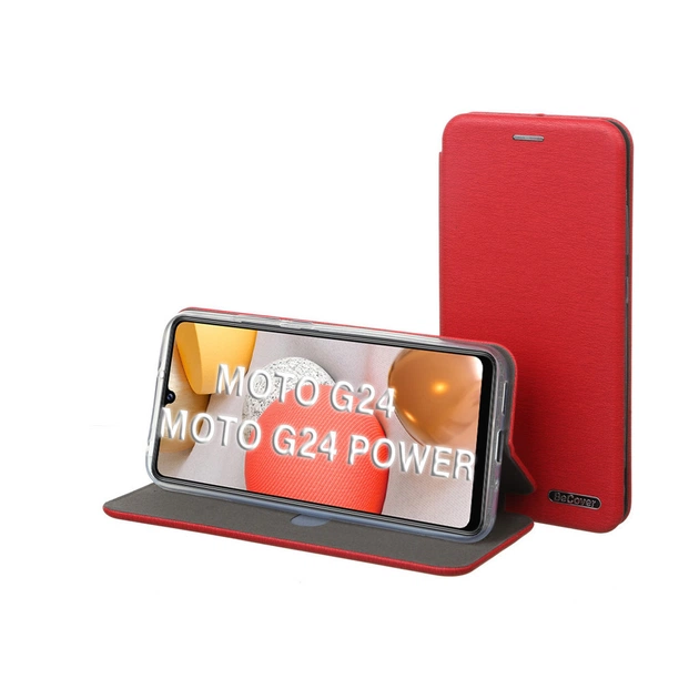 Чохол до мобільного телефона BeCover Exclusive Motorola Moto G24/G24 Power Burgundy Red (710727) - зображення 1