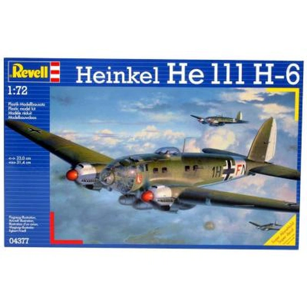 Збірна модель Revell Літак Heinkel HE 111 H-6 1:72 (4377) - изображение 1
