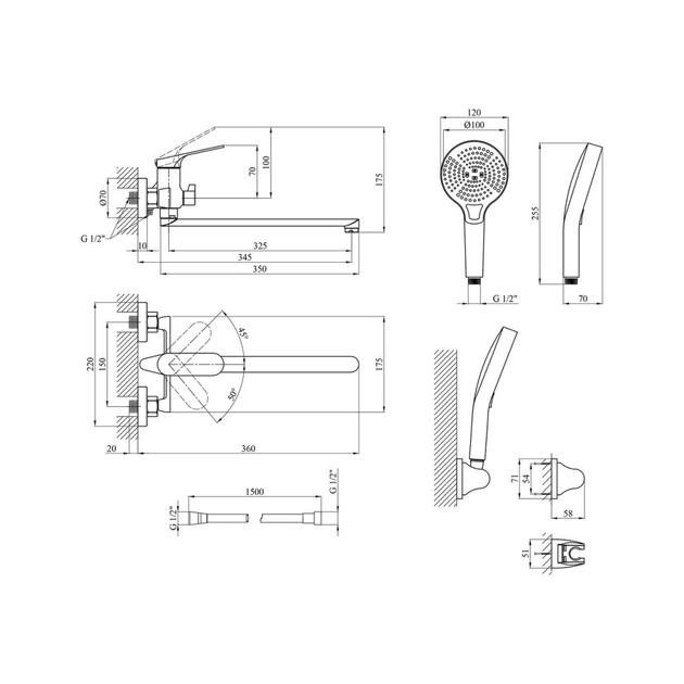 Змішувач Kroner KRM Linz - GRN070 (CV034901) - picture 8