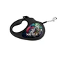 Повідець для собак WAUDOG R-leash "Божевільне кохання" світловідбивна стрічка XS до 12 кг 3 м чорний (8123-1013-01) - зменшене зображення 1