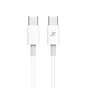 Дата кабель USB-C to USB-C 1.0m 20W CC-03W White Grand-X (CC-03W) - зменшене зображення 1