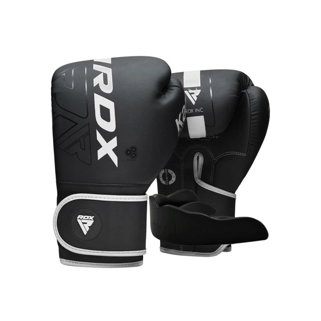 Боксерські рукавички RDX F6 Kara Matte White 8 унцій (BGR-F6MW-8OZ) - picture 1