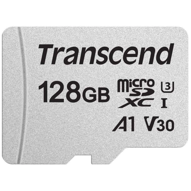 Карта памяти Transcend 128GB microSDXC class 10 UHS-I U3 A1 (TS128GUSD300S) - изображение 1