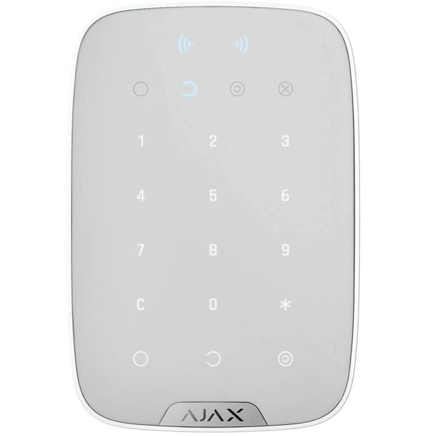 Клавиатура к охранной системе Ajax KeyPad Plus біла - изображение 1