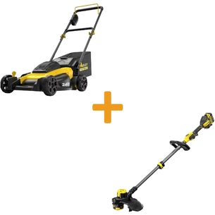 Газонокосарка Stanley акумуляторна безщіткова FatMax, 18 В, 2x2Ah, 51 см (SFMCMW2651M+SFMCSTB933M) зображення 1