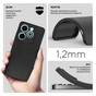 Чохол до мобільного телефона Armorstandart Matte Slim Fit Infinix HOT 40i Camera cover Black (ARM73940) - зменшене зображення 3