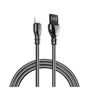Дата кабель USB 2.0 AM to Lightning 1.0m metal spring black ColorWay (CW-CBUL013-BK) - зменшене зображення 1