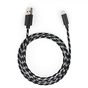 Дата кабель USB 2.0 AM to Micro 5P 2color nylon 1m black Vinga (VCPDCMBN31BK) - зменшене зображення 5