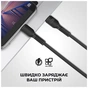 Дата кабель USB-C to Lightning 1.0m AR88 3A Black Armorstandart (ARM65287) - зменшене зображення 3