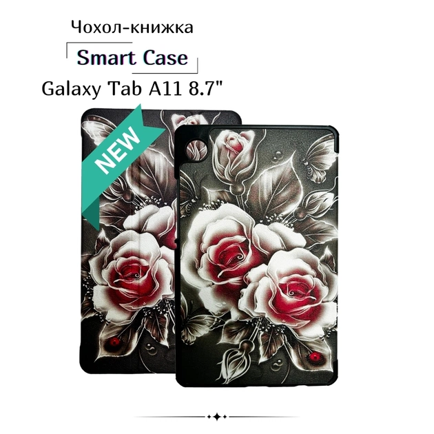 Чехол для планшета BeCover Smart Case Samsung Galaxy Tab A11 SM-X133/X135 8.7" Black Rose (713983) - изображение 1