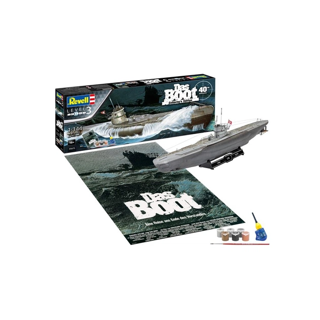 Сборная модель Revell Подводная лодка U96 (Das Boot) уровень 3 масштаб 1:144 (RVL-05675) - изображение 5