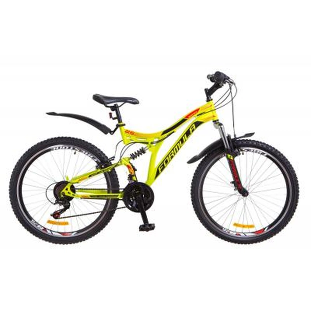 Велосипед Formula 26" SAFARI 2018 AM2 14G Vbr рама-18" St салатово-помаранчевий (OPS-FR-26-246) - зображення 1
