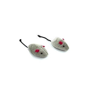 Іграшка для котів Hippie Pet Мишка сіра 6 см (HIPCT2304067) зображення 1