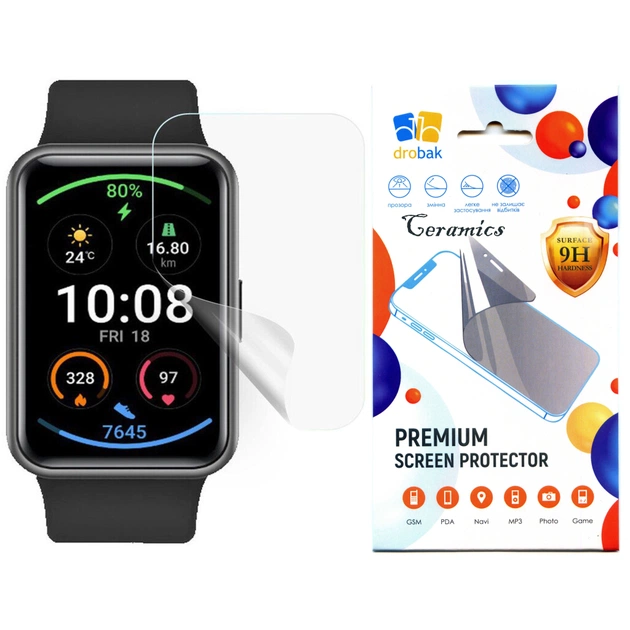 Стекло защитное Drobak glass-film Ceramics OPPO Watch Free (313177) - изображение 1