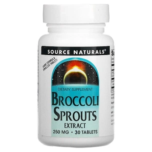 Травы Source Naturals Экстракт Брокколи, 250 мг, Broccoli Sprouts, 30 таблеток (SN1103) изображение 1