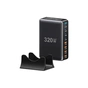Зарядное устройство Essager 4xUSB-C + 4xUSB 320W GaN (EZC320W-QJB0G-Z) - уменьшенное изображение 2