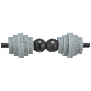 Іграшка для котів Trixie Гантель CityStyle Фетр/дерево Сірий/чорний 10 см (4011905411330) зображення 1