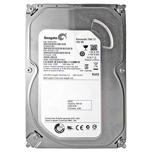 Жорсткий диск 3.5" 500GB Seagate (# ST3500413AS-FR #) - зображення 1