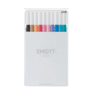 Лайнер UNI набір Emott Soft Pastel Color 0.4 мм 10 кольорів (PEM-SY/10C.02SPC) зображення 1