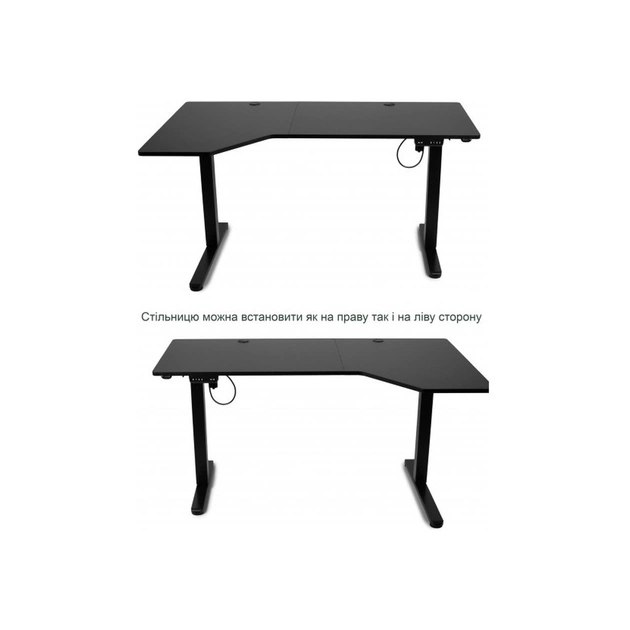 Комп'ютерний стіл Barsky StandUp Corner 1450x850 мм Black (BSTc-01) - picture 11