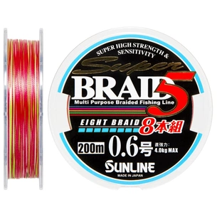 Шнур Sunline Super Braid 5 (8 Braid) 200m #0.6/0.128мм 4кг (1658.08.59) зображення 1