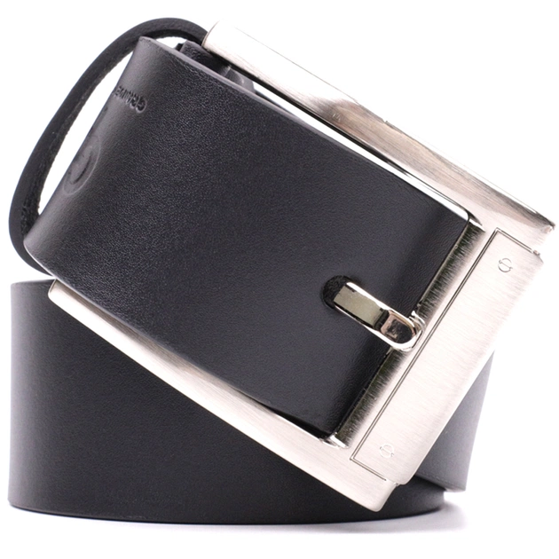 Ремінь Grande Pelle Під джинси з натуральної шкіри Чорний (11683) - зображення 7