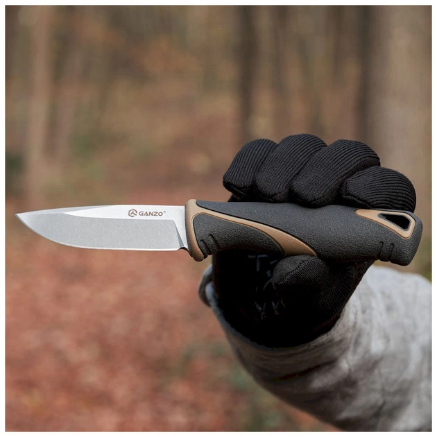 Ніж Ganzo G807-DY Бежевий з ножнами (G807DY) - зображення 11