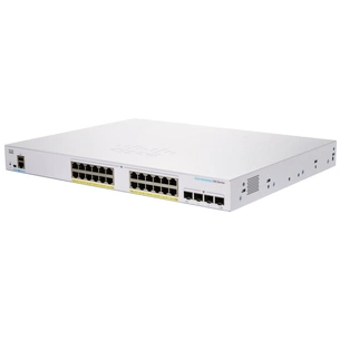 Комутатор мережевий Cisco CBS350-24FP-4G-EU зображення 1