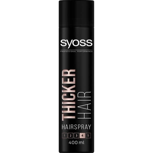 Лак для волосся Syoss Thicker Hair (фіксація 4) 400 мл (5410091751555) зображення 1