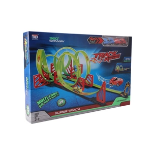 Автотрек Track Racing с 2-мя машинками на 39 деталей (3858894675258) изображение 1