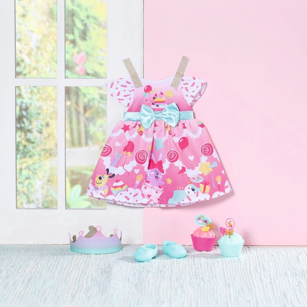 Аксесуар до ляльки Zapf Набір одягу для ляльки Baby Born День народження делюкс (834152) - picture 6