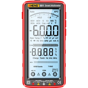 Цифровий мультиметр ANENG AN-681, V, A, R, C, T, F (AN-681) зображення 1