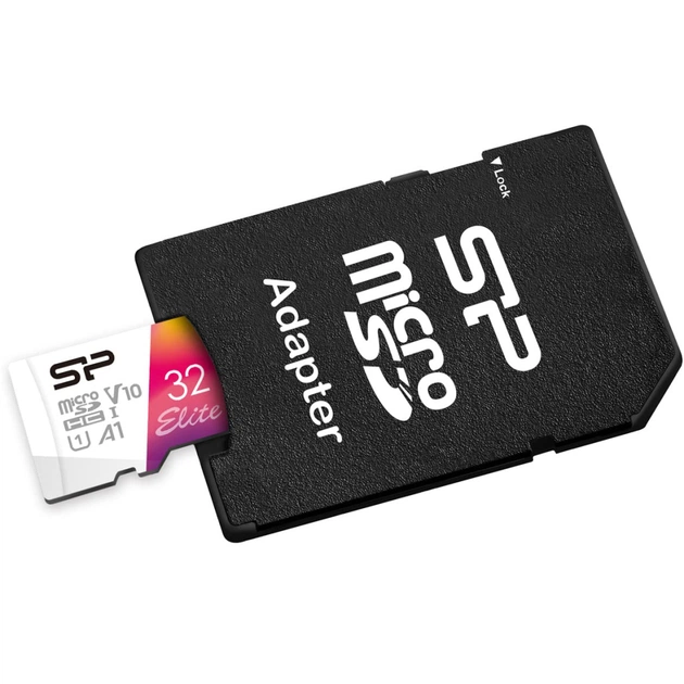 Карта пам'яті Silicon Power 32GB microSD class10 UHS-I A1 V10 Elite COLOR (SP032GBSTHBV1V20SP) - зображення 1