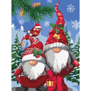 Картина по номерам Santi Гноми у червоному 30*40 см (954407) зображення 1