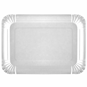 Тарілки одноразові PRO service паперові прямокутні Білі 15.5 х 21.5 см 50 шт. (4823071640670) зображення 1