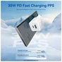 Зарядное устройство Vention 1xUSB-C PD30W + 1xUSB QC3.0 30W GaN + cable USB-C to USB-C 1.0m black (TZ-FEQB0-EU-01) - уменьшенное изображение 4