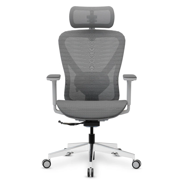 Офісне крісло Mealux Q1 Air Grey (HF-Q1 M/G) - зображення 3