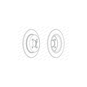 Гальмівний диск FERODO DDF2071C зображення 1