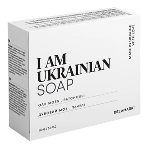 Тверде мило DeLaMark I Am Ukrainian Дубовий мох-Пачулі 110 г (4820152333339) зображення 1