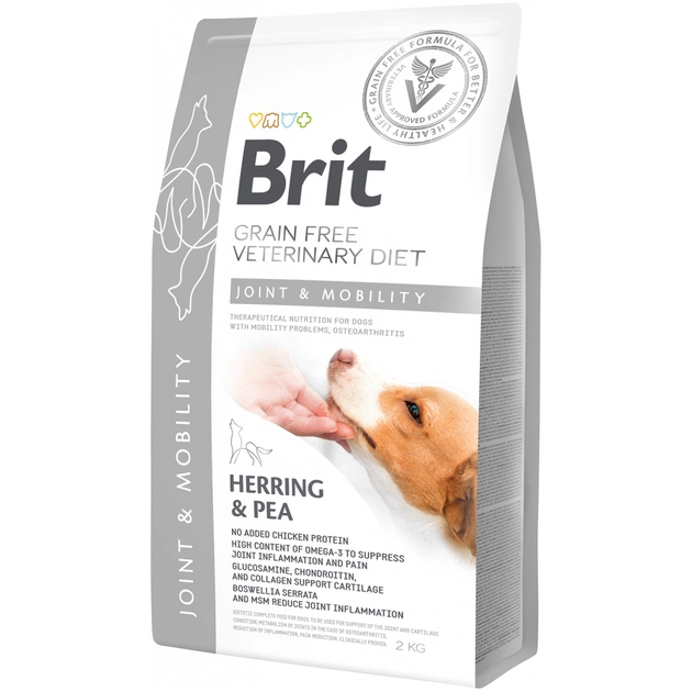 Сухой корм для собак Brit GF VetDiets Dog Mobility 2 кг (8595602528257) - изображение 1